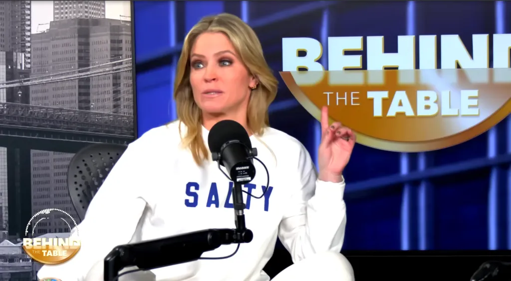 Sara Haines wearing a