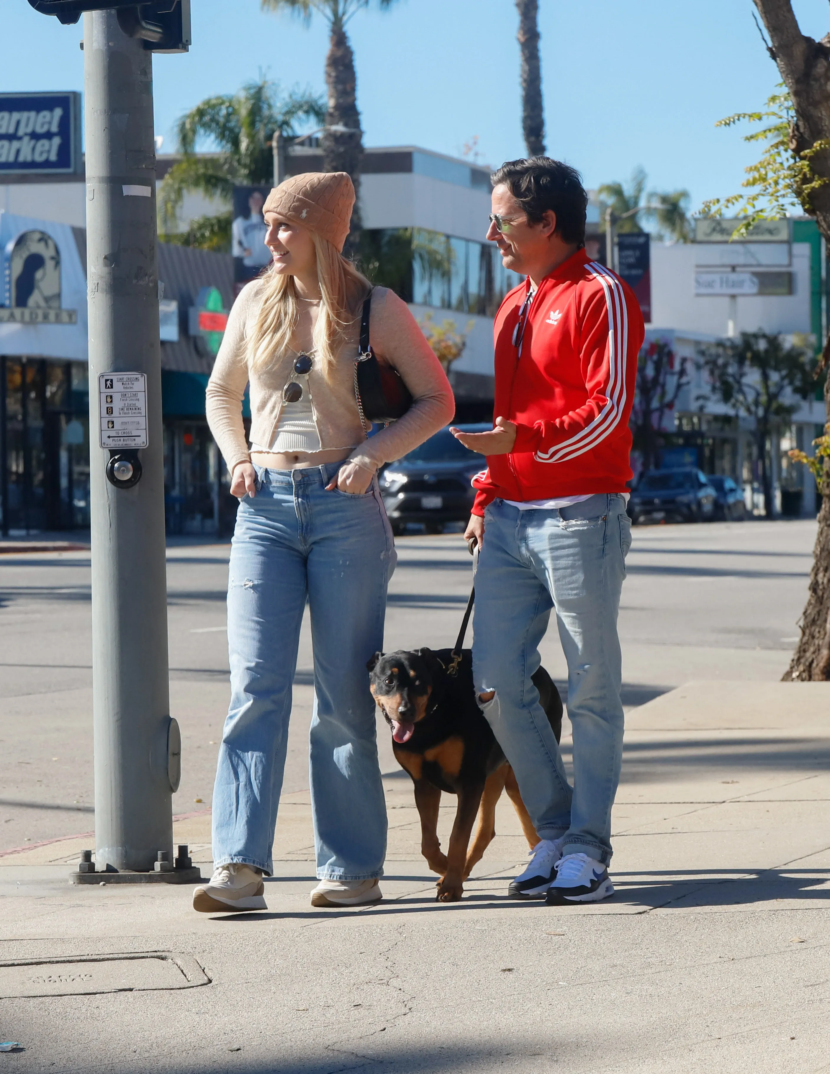 Ross McCall and Maggie Sajak in Los Angeles.
