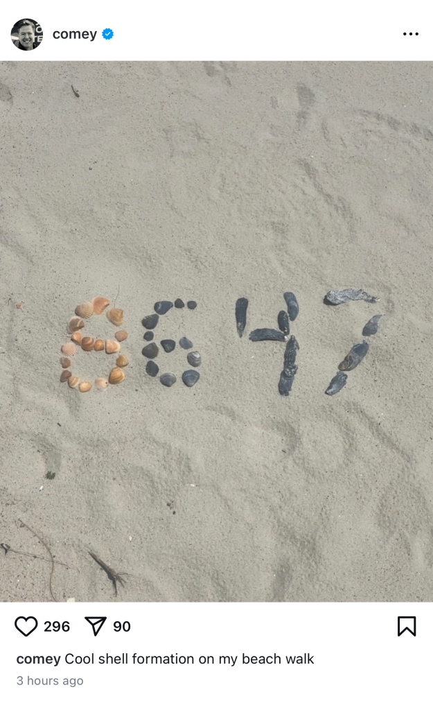 Instagram post showing the number 