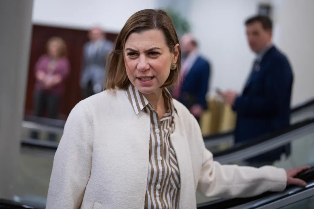 Sen. Elissa Slotkin on Capitol Hill on March 26, 2026.