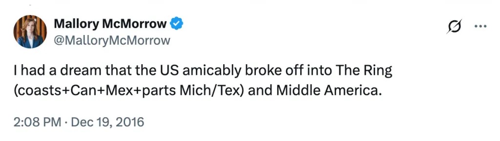 Senate Dem candidate Mallory McMorrow tweet