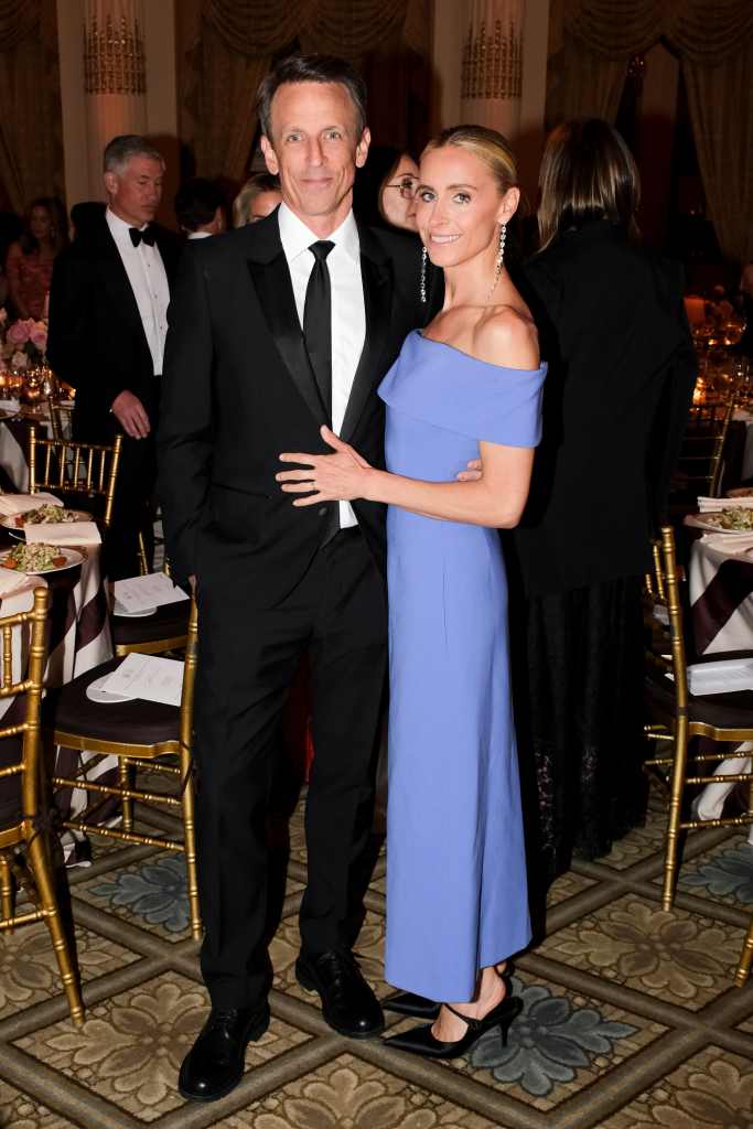 Seth Meyers and Alexi Ashe at The Society of MSK’s Spring Ball.