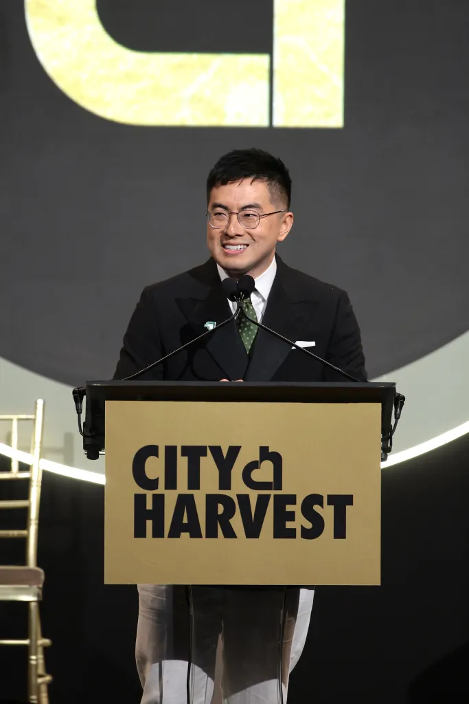 Bowen Yang speaks onstage at the City Harvest Gala.