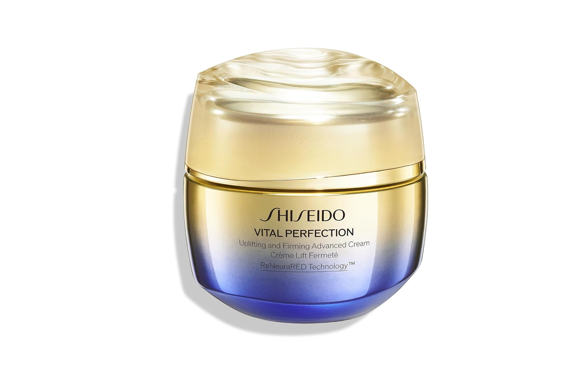 Shiseido Vital Perfection Uplifting and Firming Advanced Cream jar.
