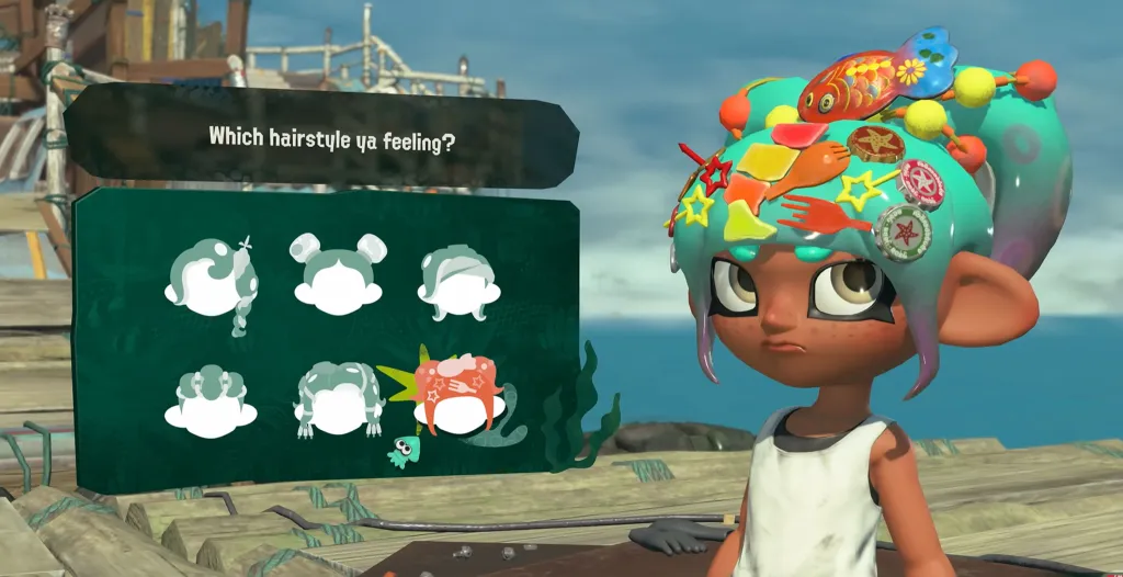 Splatoon Raiders Character Creator Menu