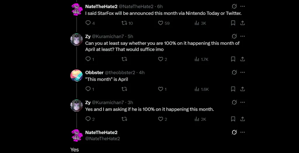 Star Fox Switch 2 Reveal Leak