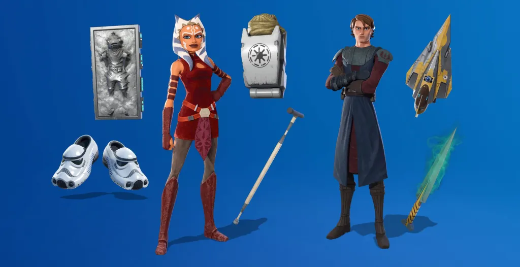 Star Wars Clone Wars Fortnite Bundle Items