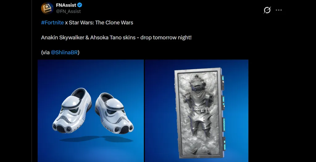 Star Wars Clone Wars Fortnite Release Date