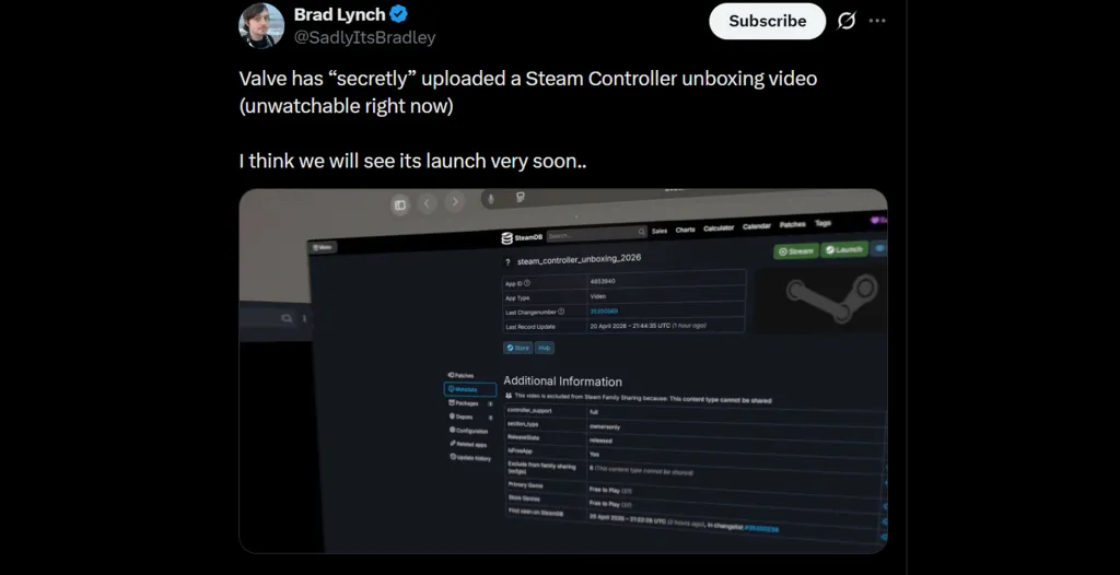 Steam Controller Leak