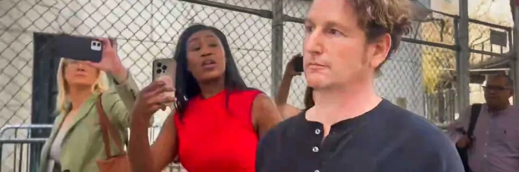 ‘You getting a lump of coal?’ SantaCon founder mocked to his face after fraud arrest