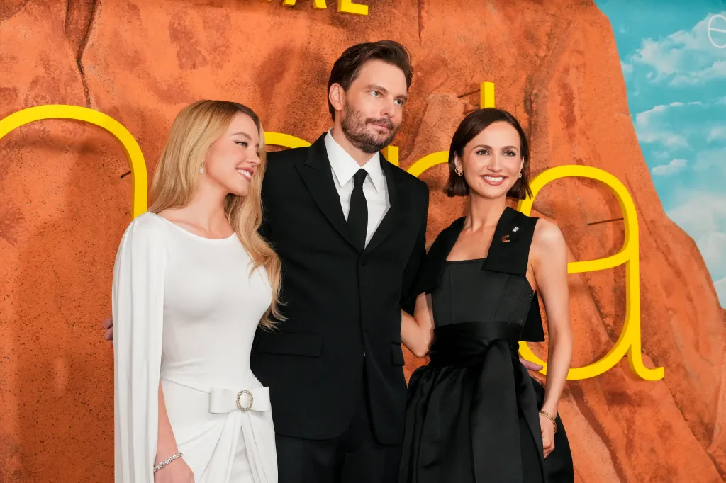 Sydney Sweeney, Sam Levinson and Maude Apatow at the HBO Original Drama Series Euphoria premiere.