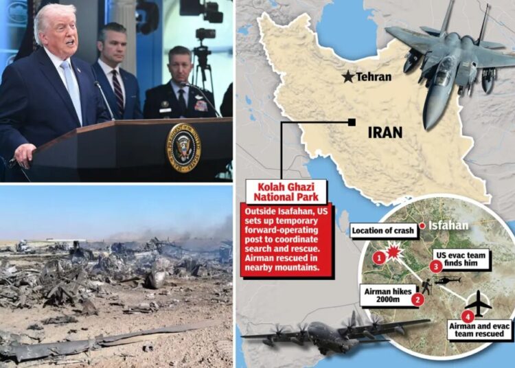 Trump reveals amazing new details of the rescue of the F-15E crew member who was ‘injured quite badly’