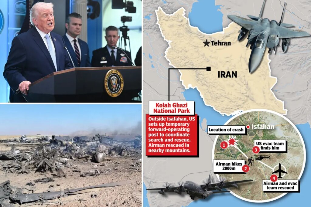 Trump reveals amazing new details of the rescue of the F-15E crew member who was ‘injured quite badly’