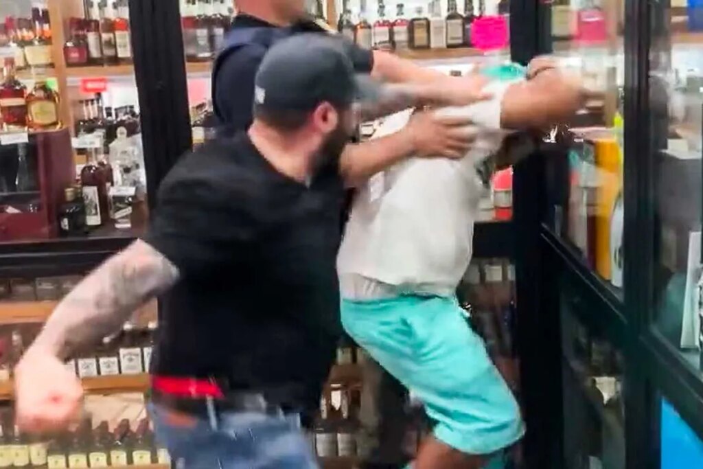 ‘Extremely disturbing’: Outrage as white narcotics officers beat Black man in liquor store