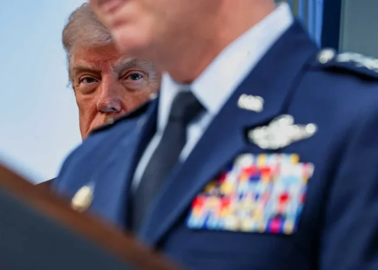 ‘Keep that a secret’: General jumps in to stop Trump blurting out classified intel