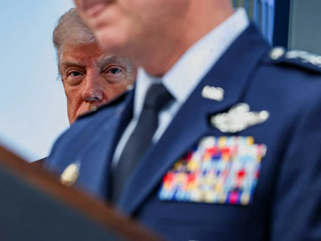 ‘Keep that a secret’: General jumps in to stop Trump blurting out classified intel