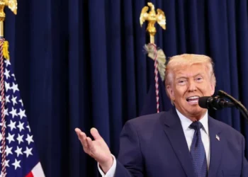 Trump blurts slogan with white nationalist roots amid Iran war chaos