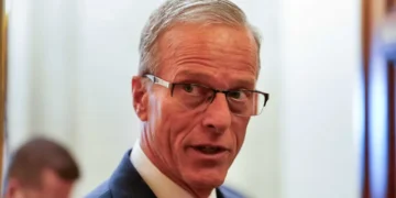 GOP fractures deepen: Thune blindsides Johnson in DHS shutdown fight