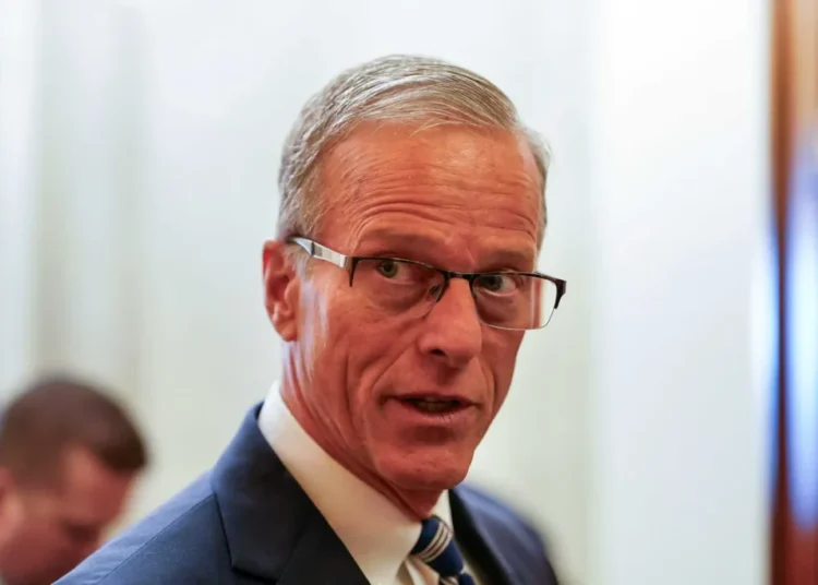 GOP fractures deepen: Thune blindsides Johnson in DHS shutdown fight