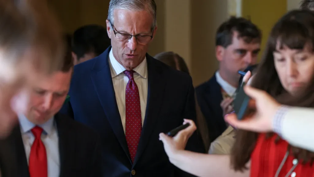 ‘Traitor to the republic’: MAGA turns knives on John Thune after he shelves Trump bill