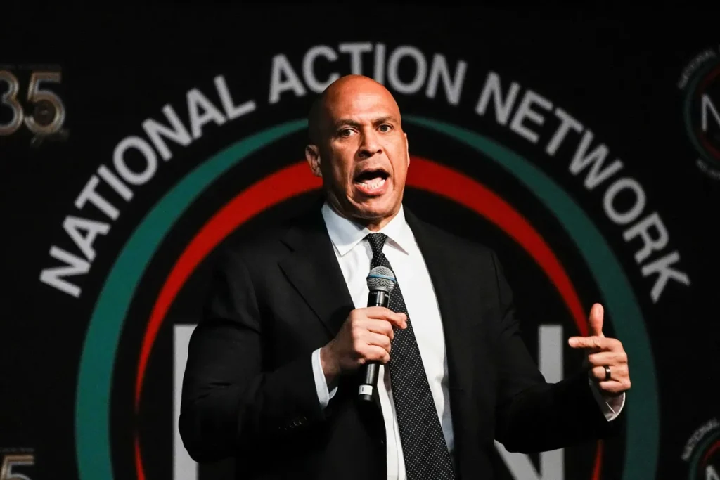 Cory Booker’s passionate speech in Michigan sparks MAGA meltdown: ‘Absolute disaster!’