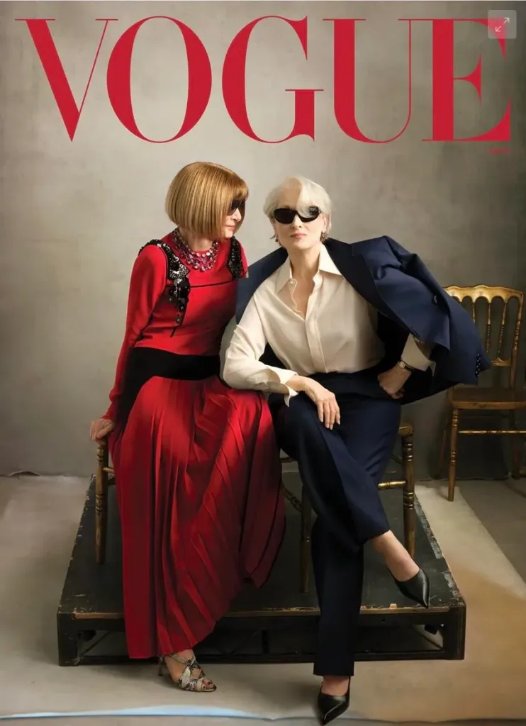 Anna Wintour and Meryl Streep cover the May issue of Vogue