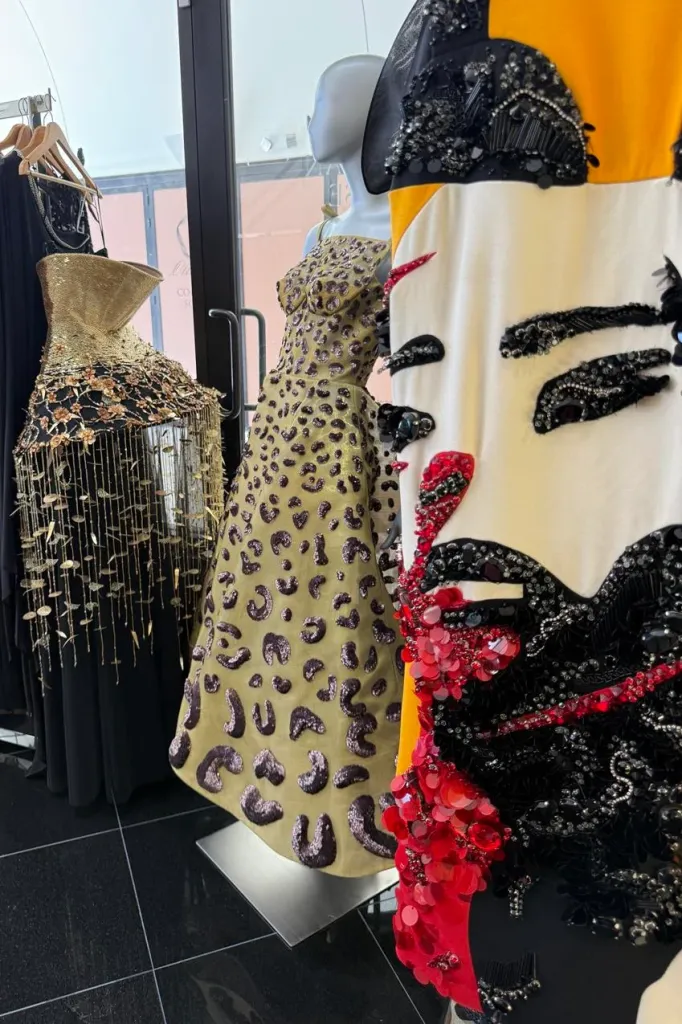 Gowns at The Swan House Beverly Hills. Source: The Swan House