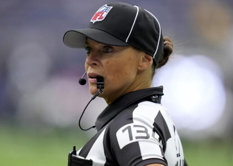 One of NFL’s first female officials alleges gender discrimination, harassment in lawsuit