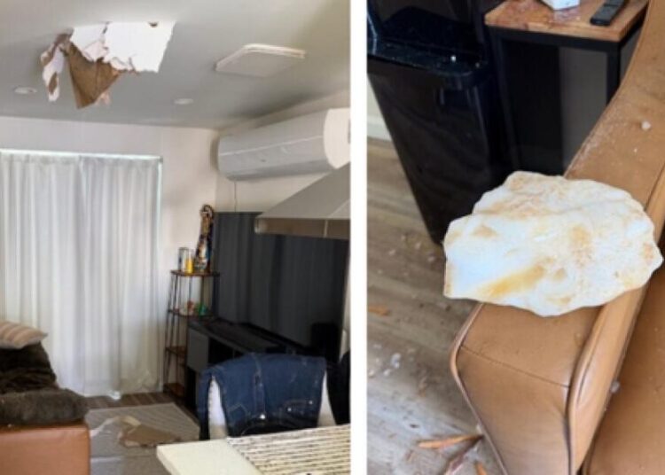 A chunk of dirty ice crashed through the roof of a Whittier home. FAA is asked to investigate
