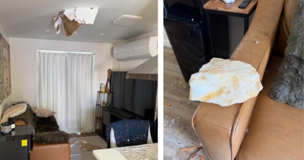 A chunk of dirty ice crashed through the roof of a Whittier home. FAA is asked to investigate