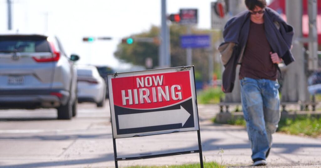 Employers added a surprisingly high number of jobs last month, rebounding from a weak February