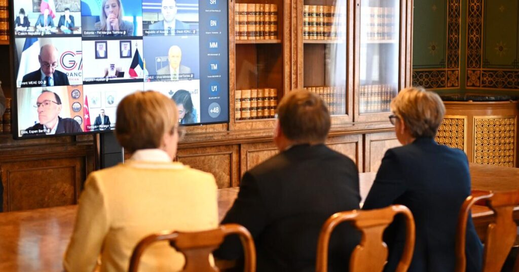 U.K. gathers more than 40 countries to plot ways of reopening the Strait of Hormuz