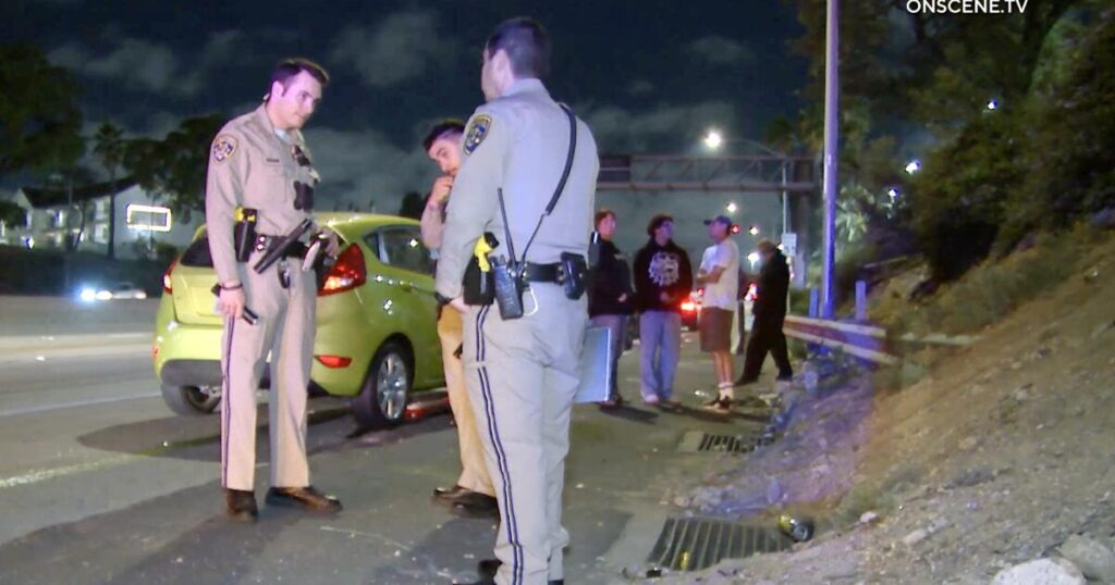 Riderless scooter in roadway causes multicar collision on 110 Freeway in Los Angeles