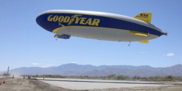 I rode in the Goodyear blimp over Coachella
