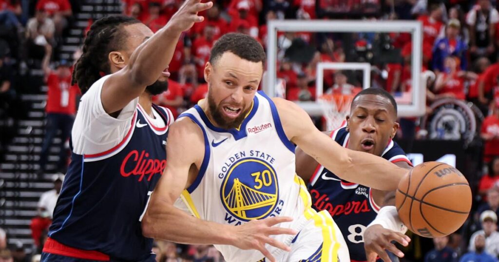 Too much Steph Curry as Clippers’ season comes to end with play-in loss to Warriors