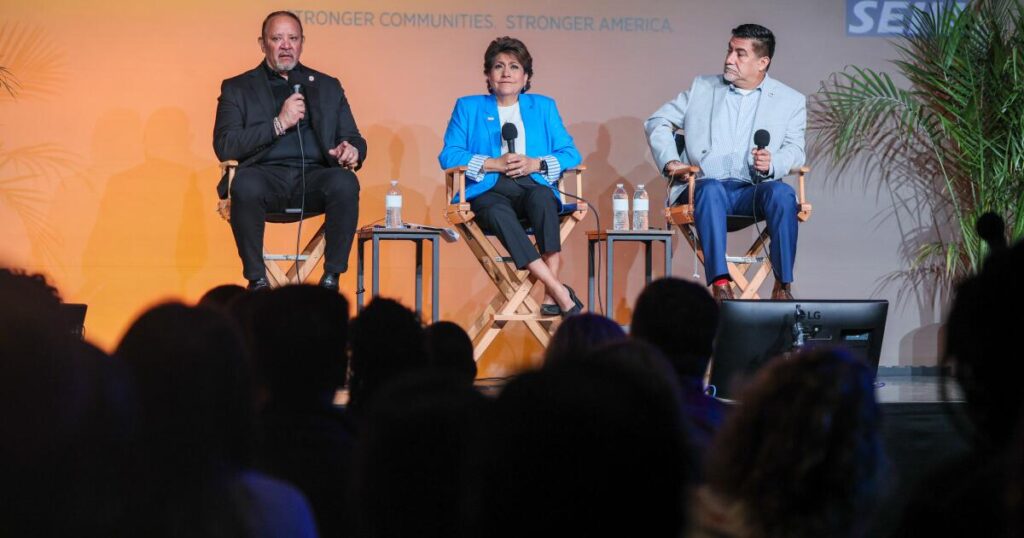 Black and Latino civil rights leaders urge unity in L.A. town hall