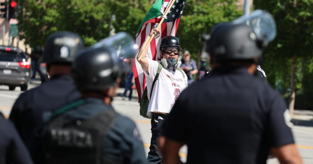 Sex toys thrown at detention facility in L.A. anti-ICE protest; police declare unlawful assembly