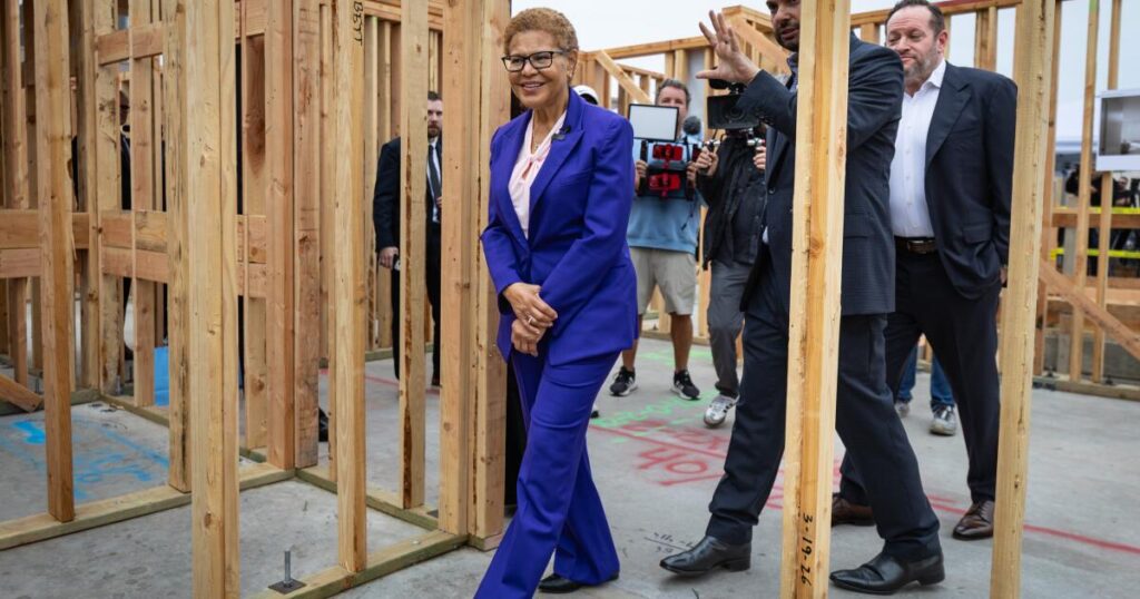 Karen Bass seeks City Council approval for $360-million affordable housing, using ‘mansion tax’ funding