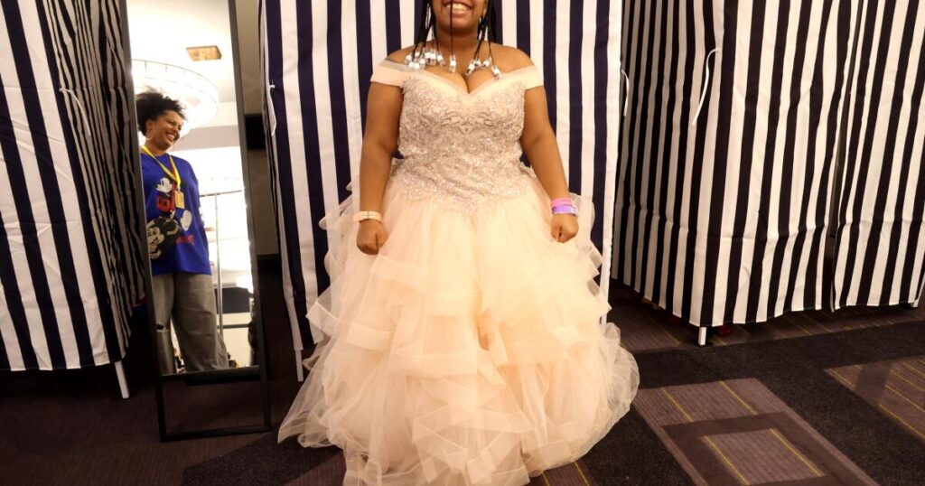 High school students receive free formal attire