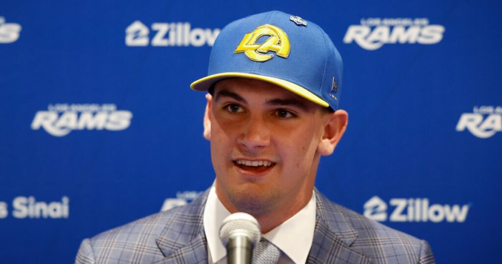 Rams first-round pick Ty Simpson aiming to ‘have a long career like Matthew’