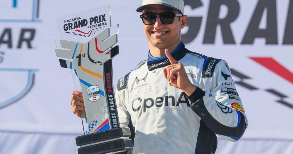 Quick final pit stop helps Alex Palou win Long Beach Grand Prix