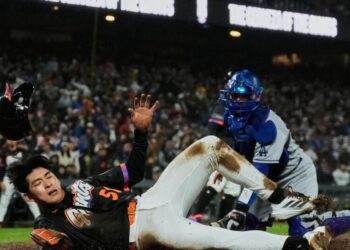 Dodgers’ Dalton Rushing downplays incident with Giants’ Jung Hoo Lee