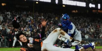 Dodgers’ Dalton Rushing downplays incident with Giants’ Jung Hoo Lee