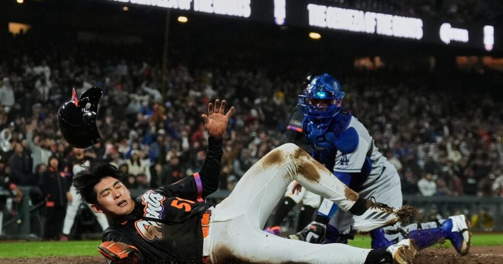 Dodgers’ Dalton Rushing downplays incident with Giants’ Jung Hoo Lee