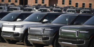 Rivian to place more than 100 new EV chargers around Caruso properties