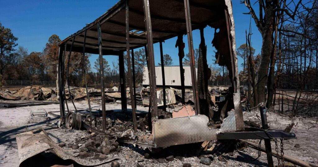 Georgia blaze shows how climate change has led to more wildfires in the East