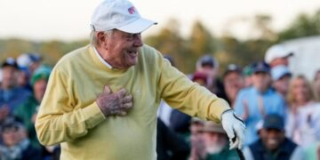 ‘I haven’t killed anybody yet’: Jack Nicklaus ‘came close’ with ceremonial shot at Masters