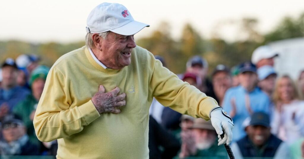 ‘I haven’t killed anybody yet’: Jack Nicklaus ‘came close’ with ceremonial shot at Masters