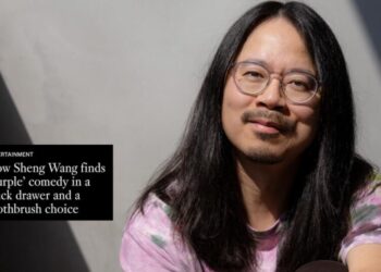 How Sheng Wang finds ‘Purple’ comedy in a stuck drawer and a toothbrush choice