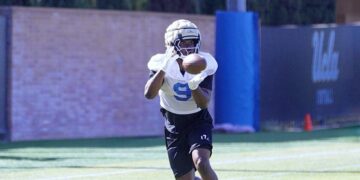 Coach Bob Chesney points to UCLA’s improved defense during spring football